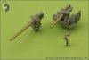 Master SM-200-002 USS Arizona BB-39 (1941) - secondary and AA armament barrels - 5in/51 (10pcs), 5in/25 (8pcs), Browning .50 (8pcs) barrels